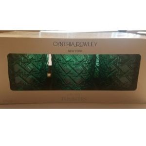 Cynthia Rowley 6 piece Tumbler Set Green Wicker